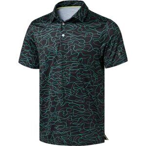 Men's Golf Polo Shirts Short Sleeve Dry Fit Performance Moisture Wicking Tshirts